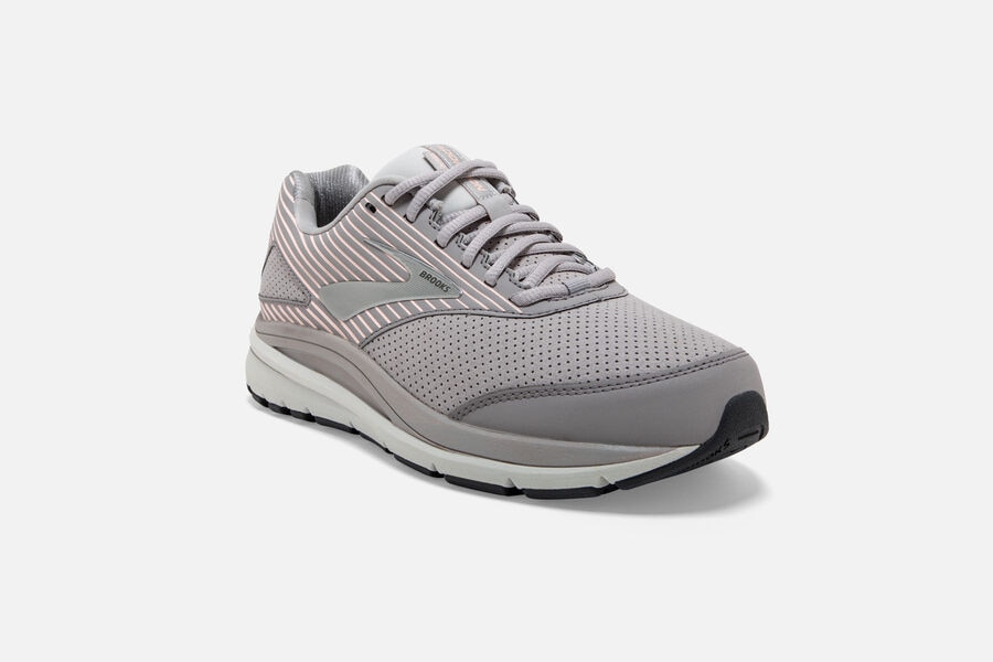 Brooks Running Shoes - Addiction Walker Suede Womens - Grey - KIU-360192